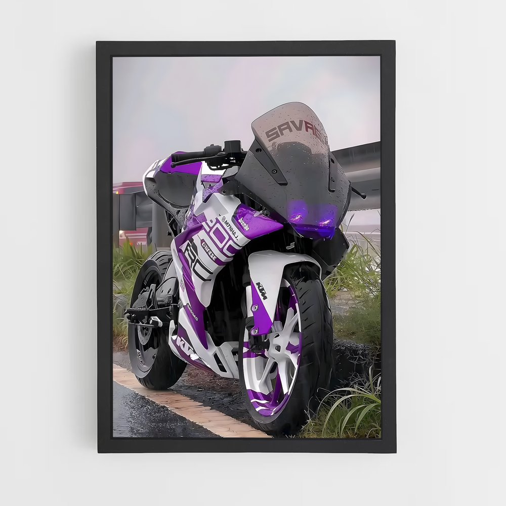 Poster Purple Ride – affiche KTM Moto (vue 2)